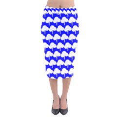 Tree Illustration Gifts Velvet Midi Pencil Skirt by GardenOfOphir