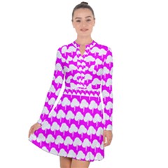 Tree Illustration Gifts Long Sleeve Panel Dress