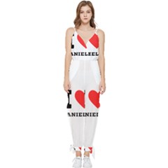 I Love Daniella Sleeveless Tie Ankle Chiffon Jumpsuit by ilovewhateva