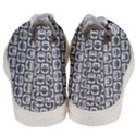 Gray And White Owl Pattern Men s Mid-Top Canvas Sneakers View4