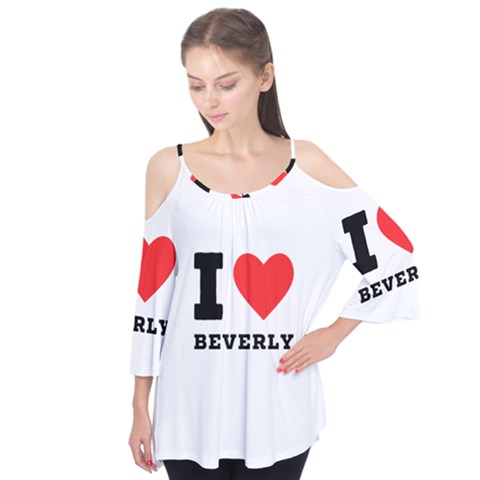 I Love Beverly Flutter Tees by ilovewhateva