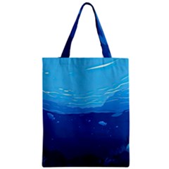 Ai Generated Ocean Sea Fish Underwater Water Zipper Classic Tote Bag by Ravend