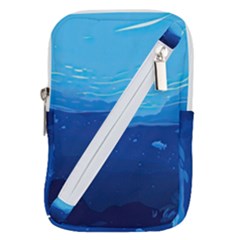 Ai Generated Ocean Sea Fish Underwater Water Belt Pouch Bag (large) by Ravend