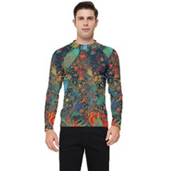 Ai Generated Flowers Trees Forest Mystical Forest Men s Long Sleeve Rash Guard