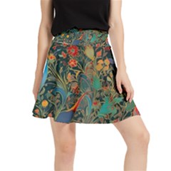 Ai Generated Flowers Trees Forest Mystical Forest Waistband Skirt by Ravend