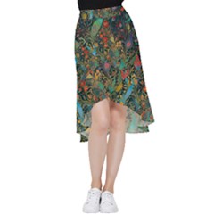 Ai Generated Flowers Trees Forest Mystical Forest Frill Hi Low Chiffon Skirt by Ravend