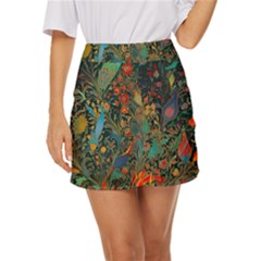 Ai Generated Flowers Trees Forest Mystical Forest Mini Front Wrap Skirt