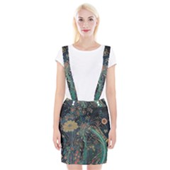 Ai Generated Flower Trees Forest Mystical Forest Braces Suspender Skirt