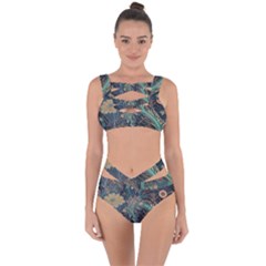 Ai Generated Flower Trees Forest Mystical Forest Bandaged Up Bikini Set 