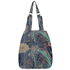 Ai Generated Flower Trees Forest Mystical Forest Center Zip Backpack by Ravend