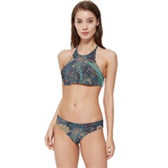 Ai Generated Flower Trees Forest Mystical Forest Banded Triangle Bikini Set by Ravend