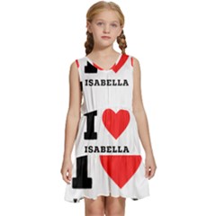 I Love Isabella Kids  Sleeveless Tiered Mini Dress by ilovewhateva