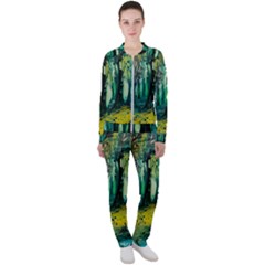 Ai Generated Trees Forest Mystical Forest Nature Art Casual Jacket And Pants Set