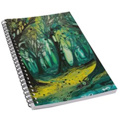 Ai Generated Trees Forest Mystical Forest Nature Art 5 5  X 8 5  Notebook