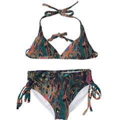 Ai Generated Trees Forest Mystical Forest Nature Kids  Classic Bikini Set