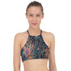 Ai Generated Trees Forest Mystical Forest Nature Racer Front Bikini Top