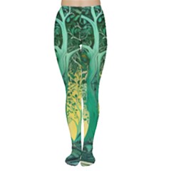 Nature Trees Forest Mystical Forest Jungle Tights