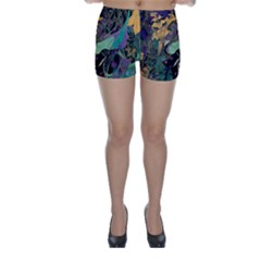 Ai Generated Flowers Trees Forest Mystical Forest Pattern Skinny Shorts