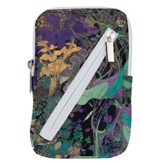 Ai Generated Flowers Trees Forest Mystical Forest Pattern Belt Pouch Bag (small)