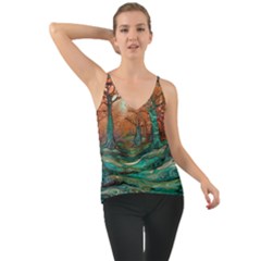 Ai Generated Tree Forest Mystical Forest Nature Chiffon Cami
