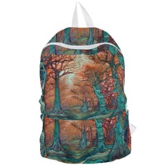 Ai Generated Tree Forest Mystical Forest Nature Foldable Lightweight Backpack by Ravend