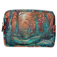Ai Generated Tree Forest Mystical Forest Nature Make Up Pouch (medium)