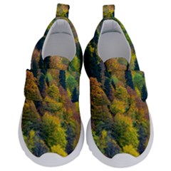 Forest Trees Leaves Fall Autumn Nature Sunshine Kids  Velcro No Lace Shoes