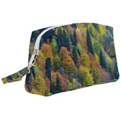 Forest Trees Leaves Fall Autumn Nature Sunshine Wristlet Pouch Bag (large)