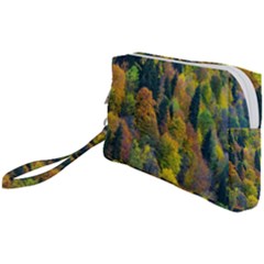 Forest Trees Leaves Fall Autumn Nature Sunshine Wristlet Pouch Bag (small)