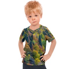 Forest Trees Leaves Fall Autumn Nature Sunshine Kids  Sports Tee