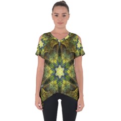 Fractal-fantasy-design-background- Cut Out Side Drop Tee