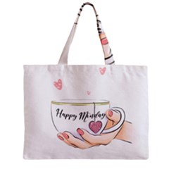 Happy Monday Zipper Mini Tote Bag