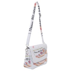 Happy Monday Shoulder Bag with Back Zipper