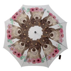 Watercolor Dog Hook Handle Umbrellas (small) by SychEva