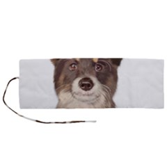 Watercolor Dog Roll Up Canvas Pencil Holder (m) by SychEva