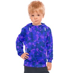 Cold Colorful Geometric Abstract Pattern Kids  Hooded Pullover by dflcprintsclothing