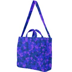 Cold Colorful Geometric Abstract Pattern Square Shoulder Tote Bag by dflcprintsclothing