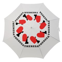 I Love Theresa Straight Umbrellas by ilovewhateva