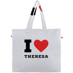 I Love Theresa Canvas Travel Bag by ilovewhateva