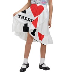 I Love Theresa Kids  Ruffle Flared Wrap Midi Skirt by ilovewhateva