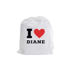 I Love Diane Drawstring Pouch (medium) by ilovewhateva