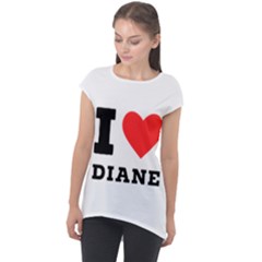 I Love Diane Cap Sleeve High Low Top by ilovewhateva