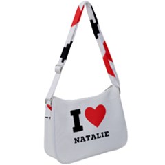 I Love Natalie Zip Up Shoulder Bag by ilovewhateva