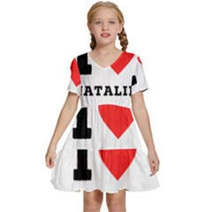 I love natalie Kids  Short Sleeve Tiered Mini Dress
