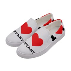 I Love Brittany Women s Canvas Slip Ons by ilovewhateva