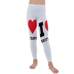 I Love Brittany Kids  Lightweight Velour Leggings by ilovewhateva