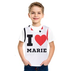 I Love Marie Kids  Basketball Tank Top by ilovewhateva