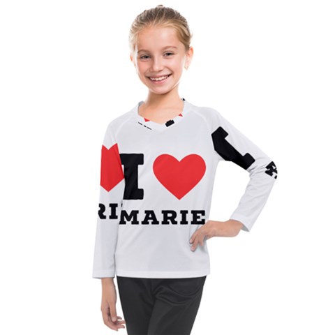 I Love Marie Kids  Long Mesh Tee by ilovewhateva