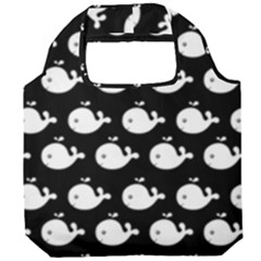 Cute Whale Illustration Pattern Foldable Grocery Recycle Bag by GardenOfOphir