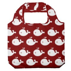 Cute Whale Illustration Pattern Premium Foldable Grocery Recycle Bag by GardenOfOphir